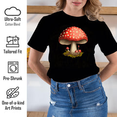 Mushroom Shirt Womens Cottagecore Shirts Cute Mushroom Clothes Aesthetic T-Shirt