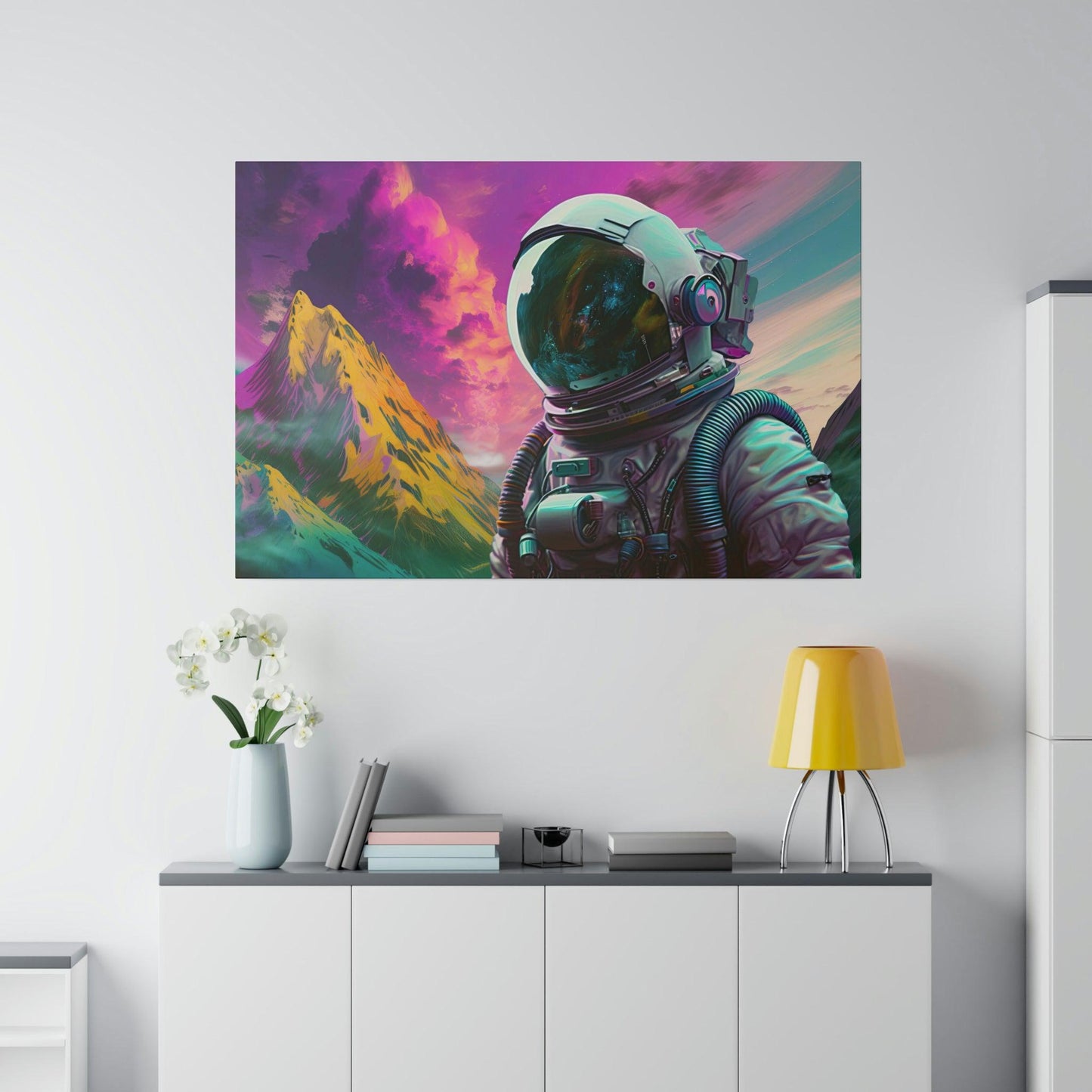 Astronaut Space 6 Colorful Wall Art - Abstract Picture Canvas Print Wall Painting Modern Artwork Wall Art for Living Room Home Office Décor