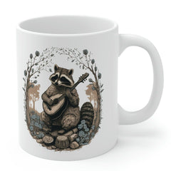 Raccoon Playing Guitar Coffee Mug