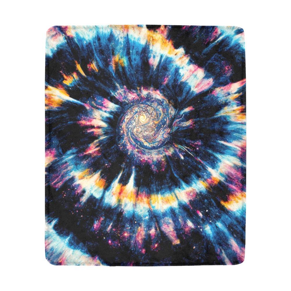 Spiral Galaxy Tie Dye Ultra-Soft Micro Fleece Blanket 50" x 60" One Size