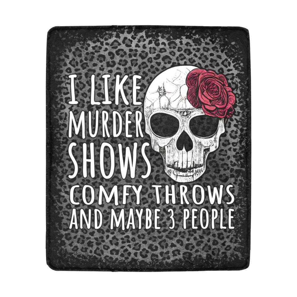 Murder Shows and Comfy Throws Gift for Women Ultra-Soft Micro Fleece Gift for Her Throw Blanket 50" x 60" One Size