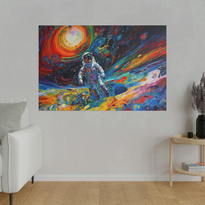 Space Astronaut 3 Colorful Wall Art - Abstract Picture Canvas Print Wall Painting Modern Artwork Wall Art for Living Room Home Office Décor