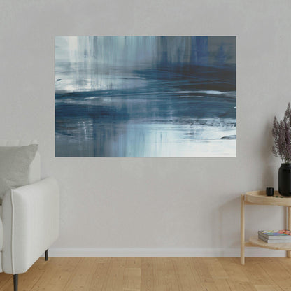 Blue and Grey Wall Art 4- Abstract Picture Canvas Print Wall Painting Modern Artwork Canvas Wall Art for Living Room Home Office Décor