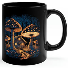 Mushroom Coffee Mug Cottagecore Woodland Forest Cabin