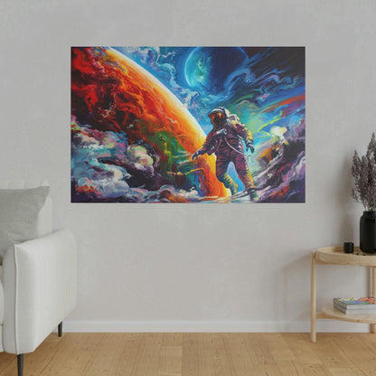 Space Astronaut 5 Colorful Wall Art - Abstract Picture Canvas Print Wall Painting Modern Artwork Wall Art for Living Room Home Office Décor