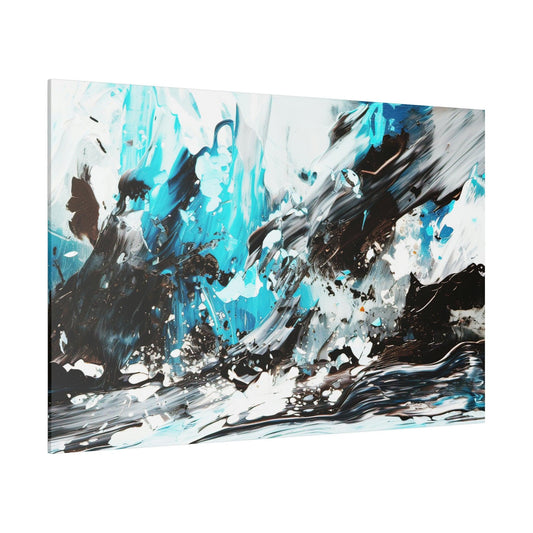 Aqua Blue 5 Wall Art-Abstract Picture Canvas Print Wall Painting Modern Artwork Canvas Wall Art for Living Room Home Office Décor