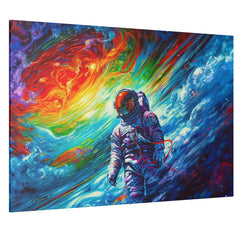 Astronaut Space 2 Colorful Wall Art - Abstract Picture Canvas Print Wall Painting Modern Artwork Wall Art for Living Room Home Office Décor