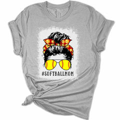 Softball Mom Messy Bun Women's Graphic Tee