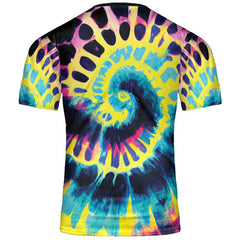 Tie Dye Shirt Trippy Fluorescent Poison Frog Swirl Art Paint Graphic Print T-Shirts
