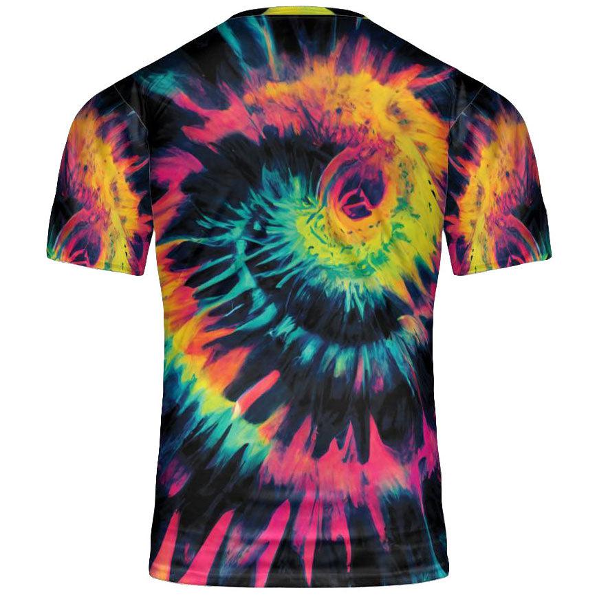 Tie Dye Shirt Trippy Fluorescent Art Swirl Paint Graphic Print T-Shirts