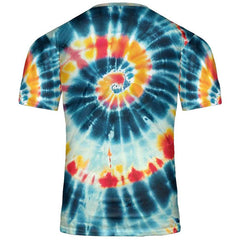 Tie Dye Shirt Trippy Teal Swirl Art Paint Graphic Print T-Shirts
