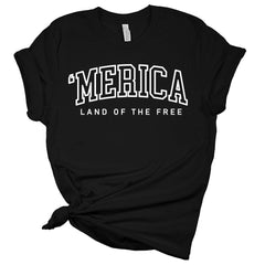 'Merica Land Of The Free Women's 4th Of July Graphic Tee