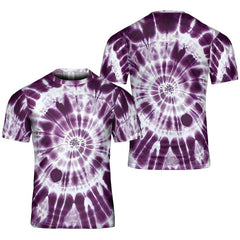 Tie Dye Shirt Trippy Amethyst Art Swirl Paint Graphic Print T-Shirts