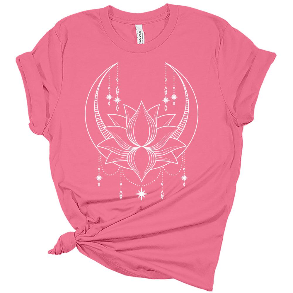 Womens Mandala Shirt Summer Lotus T Shirt Plus Size Loose Blouse Tops Girl Short Sleeve Cute Graphic Casual Graphic Tees