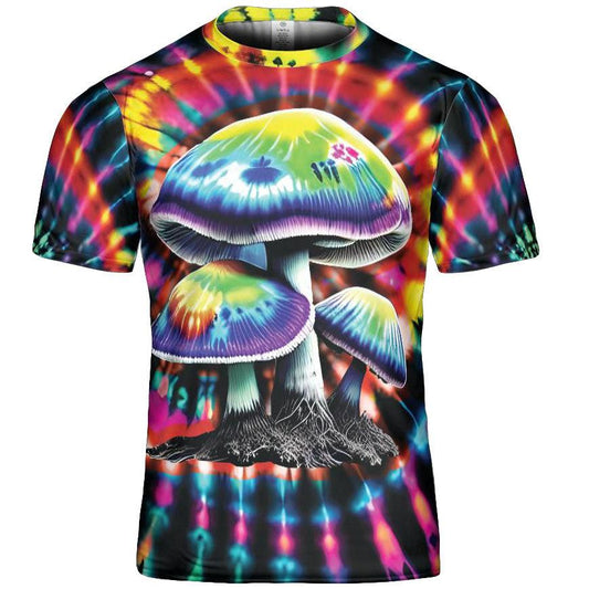 Tie Dye Shirt Trippy Mushroom Paint Art Graphic Print T-Shirts