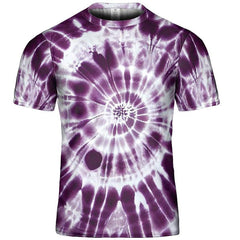Tie Dye Shirt Trippy Amethyst Art Swirl Paint Graphic Print T-Shirts