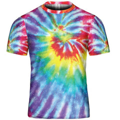 Tie Dye Shirt Trippy Rainbow Swirl Paint Art Graphic Print T-Shirts