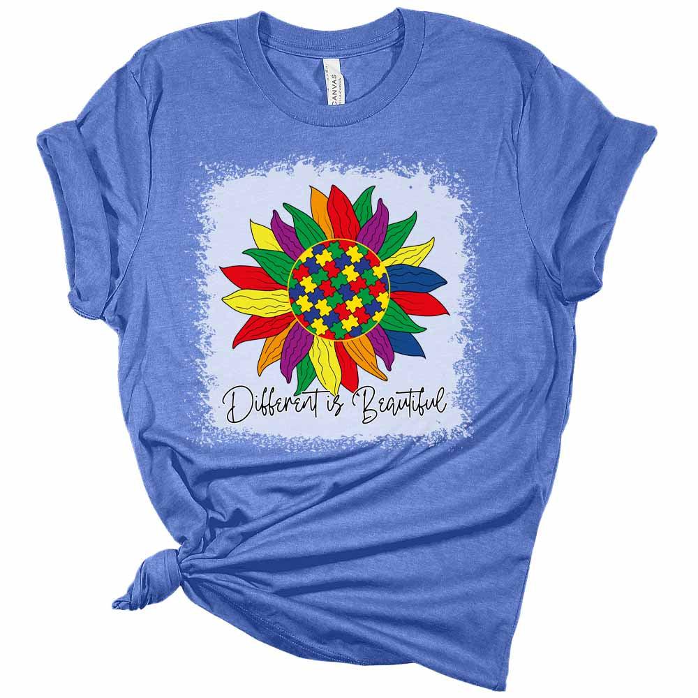 Different is Beautiful Women's Autism Awareness Shirt