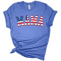American Flag Mama Women's 4th of July Graphic Tee
