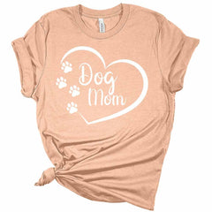 Dog Mom Heart Women's Graphic Tee