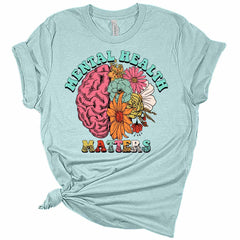 Mental Health Matters Floral Women's Graphic Tee