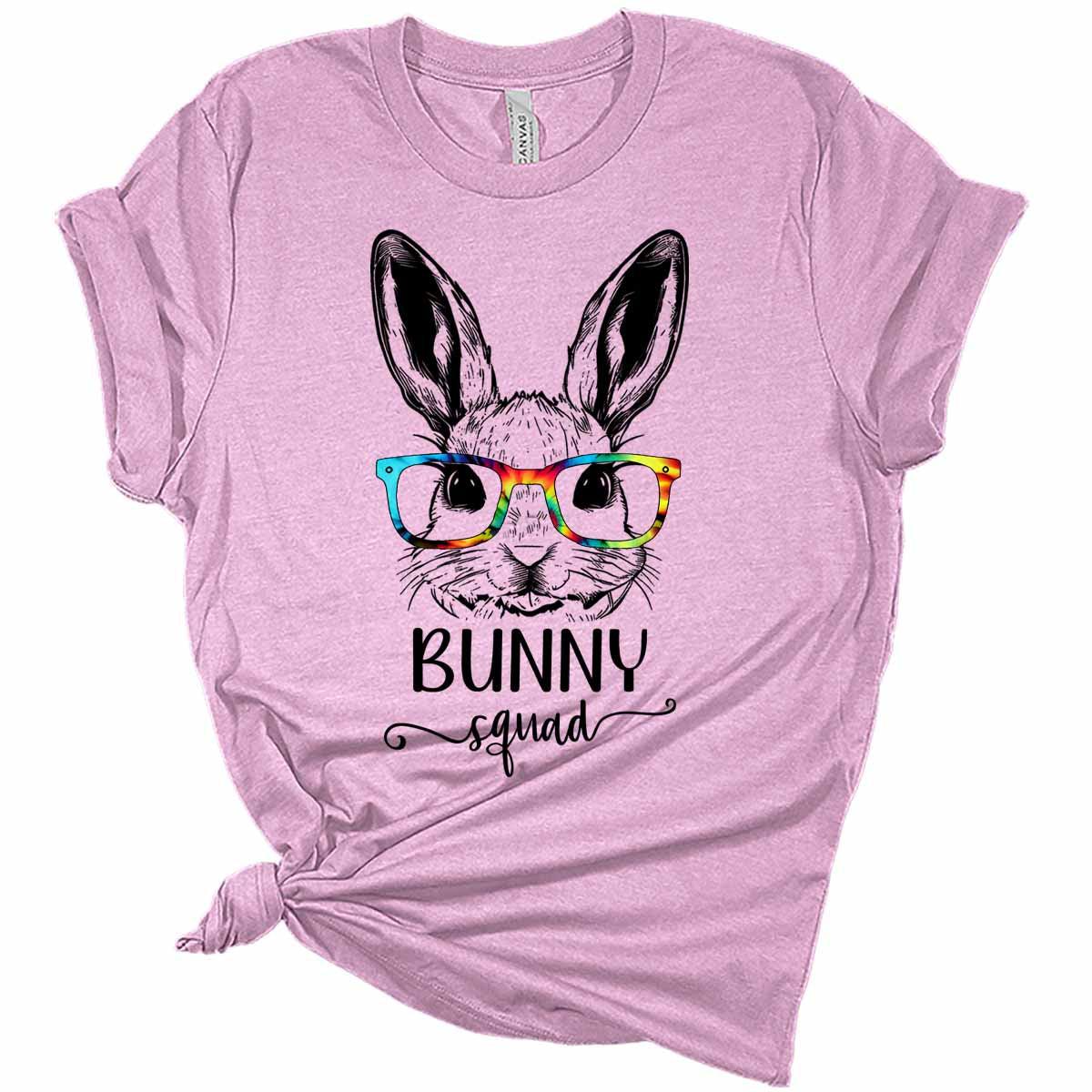 Bunny Squad Tie Dye Glasses Women's Graphic Tee