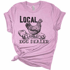 Local Egg Dealer Chicken Women's Easter Graphic Tee