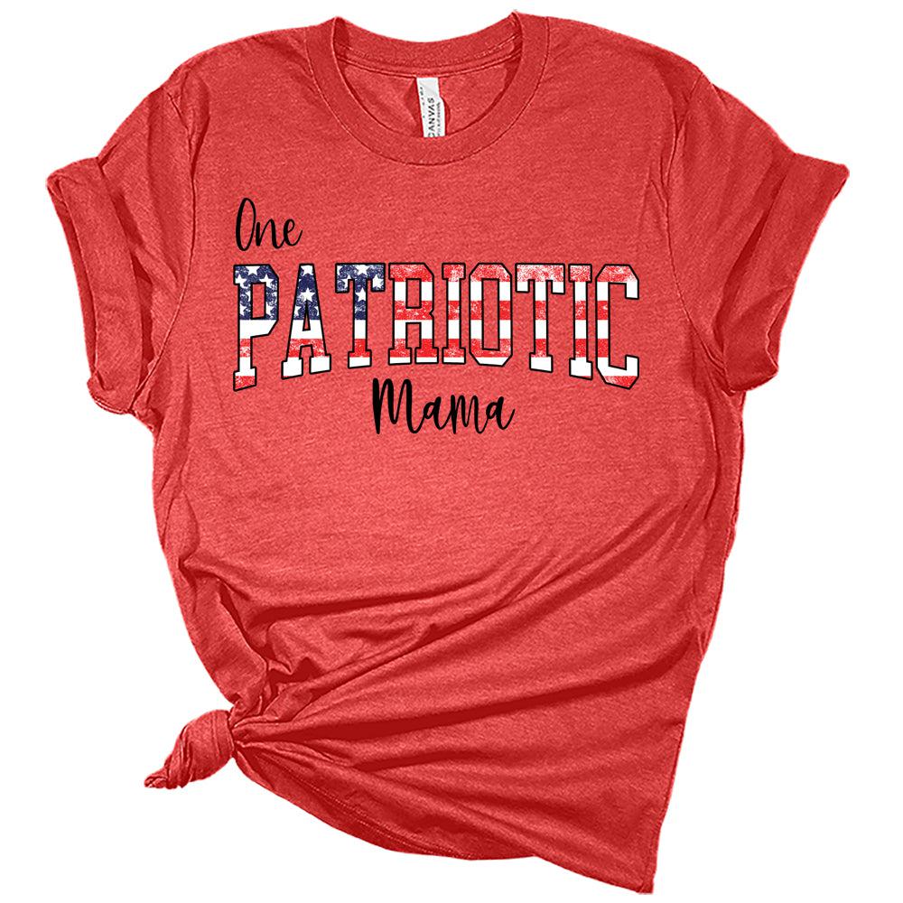 One Patriotic Mama Women's 4th Of July Graphic Tee