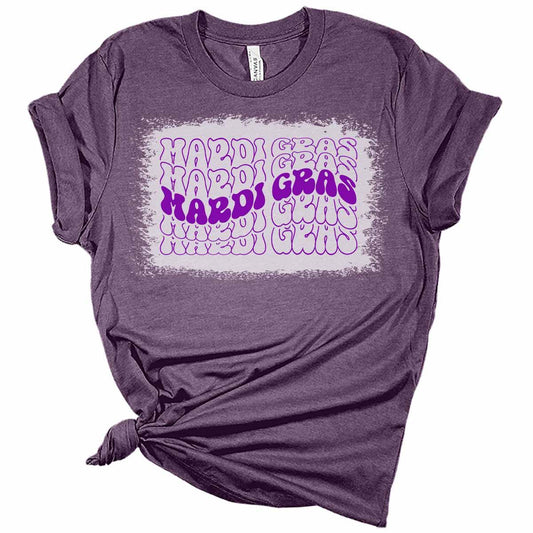 Retro Mardi Gras Shirt, Bella Graphic Tees for Women