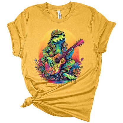 Womens Frog Shirt Cute Cottagecore Clothing Hippie Peace Tshirts Short Sleeve Tops Cool Graphic Tees