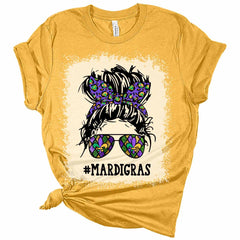 Mama Mardi Gras Shirt, Bella Graphic Tees For Women