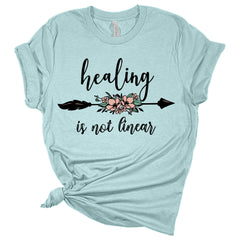 Healing Is Not Linear Mental Health Awareness Women's Bella T-Shirt