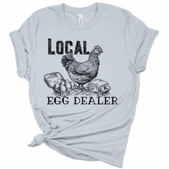 Local Egg Dealer Chicken Women's Easter Graphic Tee