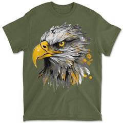 Mens Eagle Shirt Cool Animal T-Shirt Premium Short Sleeve Casual Graphic Tee
