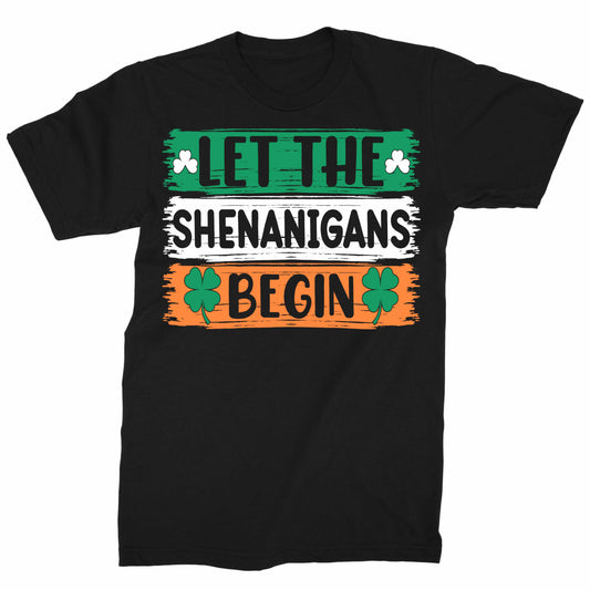 Men's Let The Shenanigans Begin Saint Patrick's Day Graphic Tees