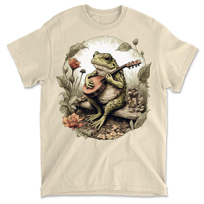 Frog Playing Music Cottagecore Aesthetic Graphic Men's T-Shirt