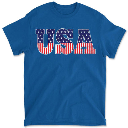 USA American Flag Men's 4th Of July Graphic Tee