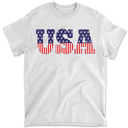 USA American Flag Men's 4th Of July Graphic Tee
