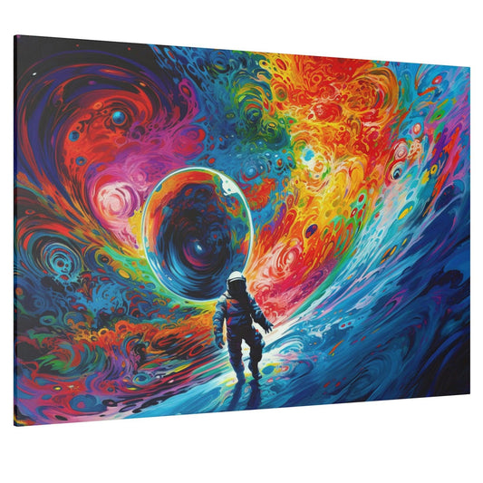 Space Astronaut Colorful Wall Art - Abstract Picture Canvas Print Wall Painting Modern Artwork Wall Art for Living Room Home Office Décor