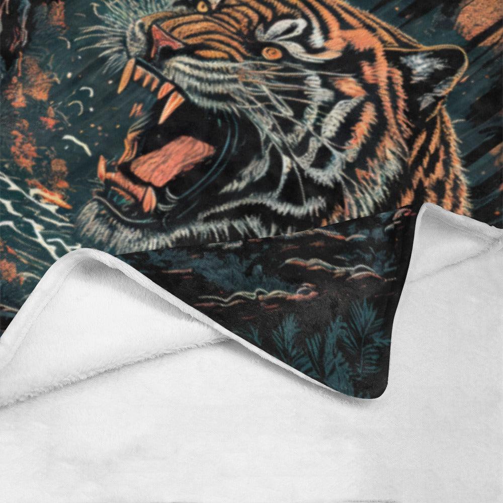 Tiger Fangs Ultra-Soft Micro Fleece Blanket 50" x 60"