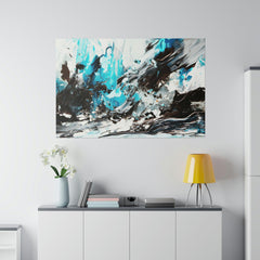 Aqua Blue 5 Wall Art-Abstract Picture Canvas Print Wall Painting Modern Artwork Canvas Wall Art for Living Room Home Office Décor