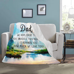 Dad We Love You Gift From Kids Ultra-Soft Micro Fleece Blanket 50" x 60"