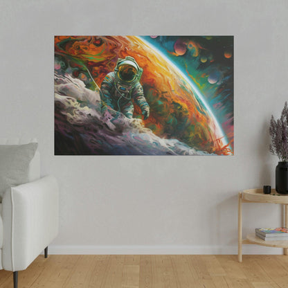 Colorful Space Astronaut 4 Wall Art - Abstract Picture Canvas Print Wall Painting Modern Artwork Wall Art for Living Room Home Office Décor