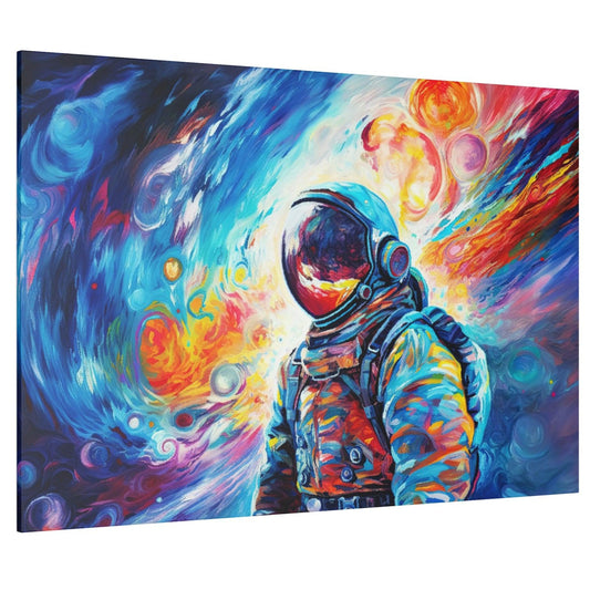 Astronaut Space Colorful Wall Art - Abstract Picture Canvas Print Wall Painting Modern Artwork Wall Art for Living Room Home Office Décor