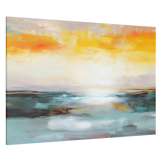 Ocean Sunset 4 Wall Art - Abstract Picture Canvas Print Wall Painting Modern Artwork Wall Art for Living Room Home Office Décor