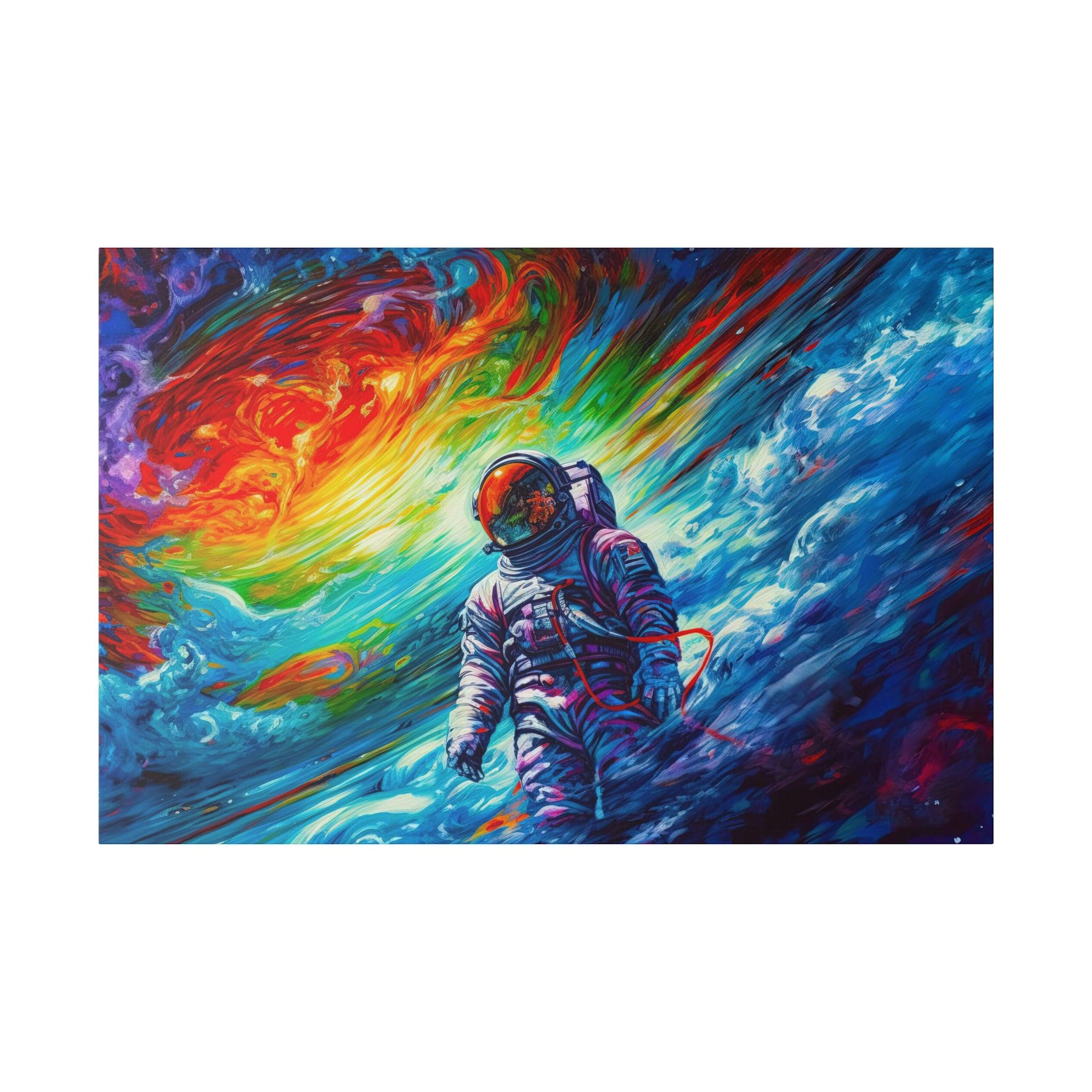 Astronaut Space 2 Colorful Wall Art - Abstract Picture Canvas Print Wall Painting Modern Artwork Wall Art for Living Room Home Office Décor
