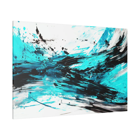 Aqua Blue 2 Wall Art-Abstract Picture Canvas Print Wall Painting Modern Artwork Canvas Wall Art for Living Room Home Office Décor