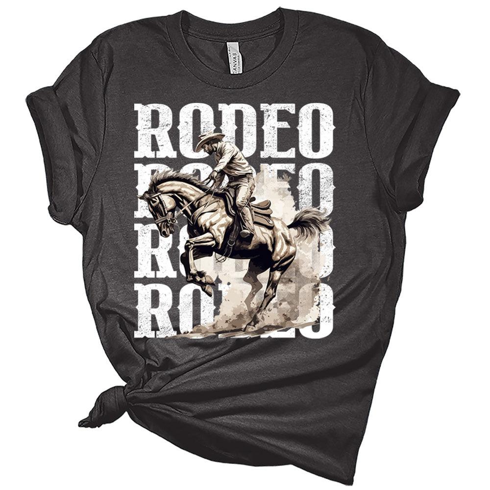Rodeo Shirt Cute Country Short Sleeve Tops Cowgirl Graphic Tees Western Shirts For Women