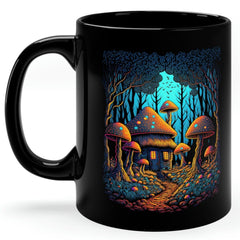 Mushroom Coffee Mug Cottagecore Backwoods Cabin