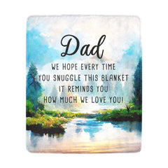 Dad We Love You Gift From Kids Ultra-Soft Micro Fleece Blanket 50" x 60"